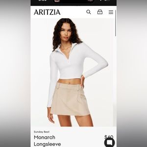 Aritzia Sunday Best Monarch Longsleeve size M